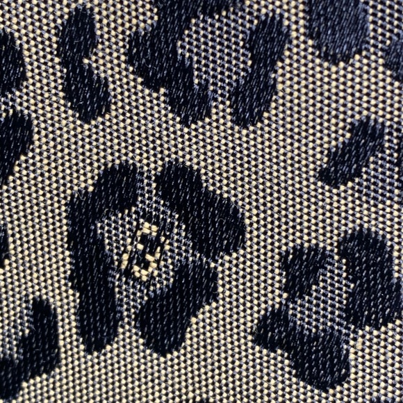 VTG 90s FENDI Zucca Leopard High Waist Straight Crop Jeans Pants ASO Bella Hadid - Picture 8 of 16